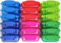 NADOBA Mini Lock-Top Snack Containers set of 6 colors may vary