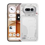 Nothing Phone (4a) - 50 MP Triple Camera with Up To 70X ultra Zoom, Transparent Design Smartphone, Long Lasting Battery and 50W Fast Charge, 120Hz AMOLED Display and Glyph Bar, 12GB + 256GB - White