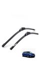 RYU7® All Season Frameless/Soft Wiper Blades Fits For Maruti Baleno onroad Size 21"/525mm+18"/450mm(Pack of 2)