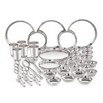 Neelam Designer Solid Stainless Steel Full Shagun Dinner Set of 50 Pcs Set | Occasions- Anniversory, Wedding, Houseworming Party | Sets of Plates, Glasses, Vatis/Bowls, Spoons & Other Essetials.