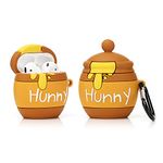 YIGEYI Silicone Case Compatible with Airpods 1&2 Funny Cute 3D Cartoon Cover [Canned Sauce series] (Hunny Pot)