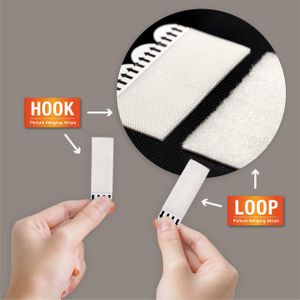 XL Picture Hanging Strips, 32 Pairs – Heavy Duty Wall Mounting