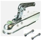 leisure MART Unbraked trailer coupling/hitch for 50mm towball & drawbar with nuts and bolts Pt no. LMX2108