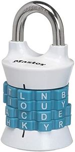 Master Lock Word Combination Lock, Set Your Own Word Lock for Gym and School Lockers, Colors May Vary, 1535DWD