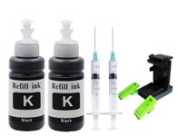 QUINK Refill kit Compatible Dye Ink for 818 Ink Cartridge 805 803 680 678 682 802 901 703 704 46 21 22 27 28 56 57 Canan 88, 98 Cartridges Refill Ink Bottle Full Set (Black Refill KIT)