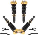 Coilover Struts Spring Shocks Adjustable Height Coilovers Suspension Struts Coil Spring Shocks and Struts Full Set Kits ECCPP Fit for 2004-2008 for Acura TSX /2003-2007 for Honda for Accord - Golden