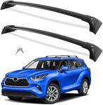 Wonderdriver Roof Rack Cross Bars 260lb Compatible with Toyota Highlander 2020 2021 2022 2023 2024 XLE Limited Platinum Hybrid Aluminum Crossbars Rooftop Luggage Carrier (Not for Grand Highlander)