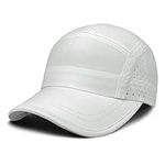 Outdoor Shaping Ultra-Light Breathable, Baseball Cap Flat-Top Sport, Quick-Dry Hat with Side Ventilation, Summer Outdoor Cap Adjustable, Hiking Running Travel Daily Wear Gray Green