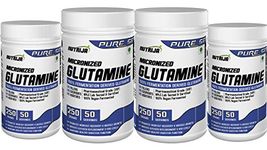 NutriJa Pure L-Glutamine Powder, Amino Acid Supplement | Support Muscle Growth & Recovery | 5g Per Serving (1Kg, 250x4, Tangy Orange)