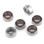 Hilitand 10Pcs MR63ZZ Double-Shielded Ball Bearings Mini Ball Bearings for 3D Printer Model Making 3x6x2.5mm