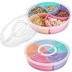 2 Pack Snack Serving Tray with Lid,