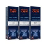 NO HAIR CREW 3 x Body Hair Removal Cream – Depilatory Cream Made for Men (3 x 200ml)