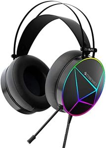 Zebronics Zeb-Blitz USB Gaming Headphone with Dolby Atmos, RGB LED, Windows Software, Simulated 7.1 Surround Sound, 2.4 Meter Braided Cable, Flexible mic, Padded Headband and Ear Cushions(Black)