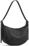 BOSTANTEN Women's Handbags Large Shopper Bag PU Leather Shoulder Bag Elegant Shoulder Bag Women Hobo Bag Black, 3406-black, S, Retro