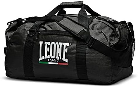 LEONE 1947, Sac À Dos, Adulte Unisexe, Noir, Taglia Unica, AC908