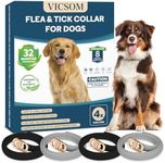 4 Pack Flea Collar for Dogs, Dog Fl