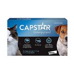 Capstar Flea Tablets for Dogs and Cats, 6 Count, 2-25 lbs, Blue