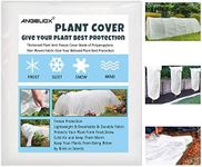 ANGELIOX Plant Covers Freeze Protection-10Ft x 33Ft Floating Row Cover, Non-woven Fabric Frost Protection Plant Blanket for Cold Weather Protection & Season Extension-White