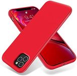 OTOFLY iPhone 11 Pro Case,Ultra Slim Fit iPhone Case Liquid Silicone Gel Cover with Full Body Protection Anti-Scratch Shockproof Case Compatible with iPhone 11 Pro Red