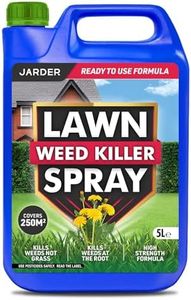 Jarder Lawn Weed Killer Spray 5L - Kills Weeds not Grass - Kills Weeds at the Root - 5L Covers 250m2 - Ready to Use Formula