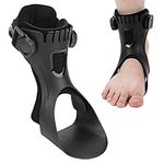 AFO Foot Drop Brace, Ankle Support Brace Orthosis Foot Drop with Adjustable Buckle, Foot Up Ankle Foot Stabilizer Orthosis Support for Hemiplegia Stroke Shoes Walking(M Left)