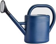 Watering Can 1.5 Gallon for Outdoor Plants, Large Plastic Plant Garden Watering Can with Long Mouth for Indoor House Plants, Water Can with Detachable Sprinkler Head (Blue)