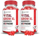 (2 Pack) Vital Grow XL Extreme 2000MG Performance Gummies Advanced Formula Formulated with ACV Pomegranate Beet Juice Powder B12 Vegan Non GMO 120 Gummys