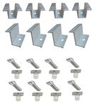 Solar Panel Parts MOREL Solar Panel MOUNTING END and MID CLAMP 35MM & Spring NUT, Allen Bolt for Solar Panels (4 END Clamps and 4 MID Clamps & 8 Spring NUT,8 Allen Bolt)