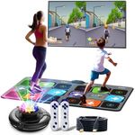 FWFX Dance Game Mat for Kids and Adults, Interactive TV Home Gym System