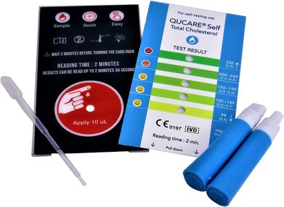 Qucare Total Cholesterol Test Kit, 2-Pack – At-Home Rapid Testing