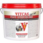 VITCAS 10kg OC-Outdoor Oven Cement – High-Temperature Heat Resistant Fireproof Mortar for Wood-Fired Pizza Ovens, Chimneys, and Barbecue Pits