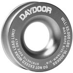 DAYDOOR Winch Snatch Recovery Ring, 66,000 Lbs Winch Towing Ring for Soft Shackle and Synthetic Rope, ATV UTV SUV Truck Off-Road Vehicle Towing Recovery(Gray)