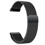 ACM Watch Strap Magnetic Loop Compatible with Boat Ultima Chronos Smartwatch Luxury Metal Chain Band Black