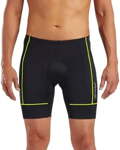 Zoot Men’s Core 7-Inch Tri Shorts – Men’s Performance Triathlon Shorts with 7in Inseam, Drawstring Closure, and Hip Pockets (Safety Yellow, X Large)