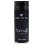 HAIR GURU LONDON Thickening Fibres 28g | 15 Colours | Instantly Conceals Hair Loss or Thinning Patches | Full & Thick Hair In Seconds | Hair Powder for Women & Men (Dark Grey)