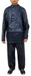 Duckback Polyester Solid Casual Style Men's Rain Suit Solid Casual Style Mens Rain Suit Blue-Xl, Navy Blue, X-Large