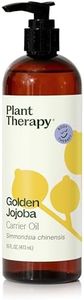 Plant Therapy Jojoba Golden Carrier Oil 16 oz 100% Pure, Cold-Pressed, Natural and GMO-free Moisturizer and Carrier Oil for Essential Oils