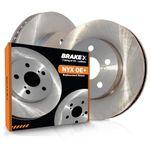 [Front] Brake X Replacement Brake Rotors Kit | Advanced X Disc Rotors | for 2013-2019 Ford Police Interceptor Utility