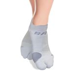 OrthoSleeve BR4 Bunion Relief Socks M Grey With Split Toe Design Helps Relieve Toe Friction, Anti Odour, Moisture Wicking Abilities