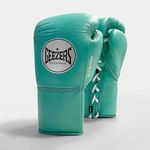 Geezers Boxing Elite Pro 2.0 Lace Up Sparring/Training Gloves - Mens, Womens Boxing Laced Gloves - Sparring gloves - Ideal for Heavy Duty Punch Bags (Mint Green, 12oz)