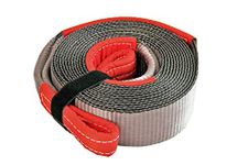 Haathi Winch Tow Strap, 15 feet x 3 inches, 15 Ton Break Strength, Weighs only 1.7 kgs, Extremely Flexible & Soft, Easily Rolled for Storage