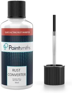 Paintsmiths Rust Converter Liquid – Rust Inhibitor & Treatment for Metals, Cars, Vans, Motorbikes, BBQ, Radiators – 30ml Bottle & Brush – Wire Brush – Rust Remover – Quickly Prevents & Seals Corrosion