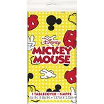 Unique Multicolor Plastic Disney Mickey Mouse Rectangular Table Cover (54"x84") 1 Count - Perfect for Kids Birthdays & Celebrations