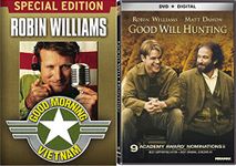 Robin Williams Good Morning Vietnam & Good Will Hunting Set [DVD] 2 Pack Bundle Double Feature Movie Set