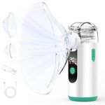 HITHINKMED Nebulizer Machine for Adults, Rechargeable Portable Mesh Nebulizer for Adults & Kids with LED Display, Auto Clean Function, Ultra Silent Handheld Nebulizer, Suitable for Home & Travel Use