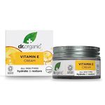 Dr Organic Vitamin E Cream, Hydrating, All Skin Types, Natural, Vegan, Cruelty-Free, Paraben & SLS-Free, Plastic Free, Recycled & Recyclable, Certified Organic, 50ml, Packaging may vary