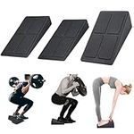 Squat Wedge Block Adjustable Non-Slip Squat Ramp Slant Board Calf Stretcher, Heavy Duty 3pcs Foam Foot Ankle Knee Stretcher Leg Extender, Incline Board Platform For Heel Elevated Squat and Calf Raise