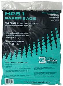 HPB1 Sealed Paper Bag (Qty. 3 bags) for AstroVac & Valet Central Vacuums