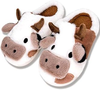 MUMIK Chaussons Femme Homme, Pantoufles Femme Hiver Confortable Chausson Chaud Fourré Pantoufles AntidéRapantes pour L'IntéRieur et L'ExtéRieur