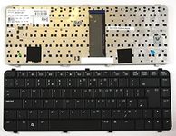 Power4Laptops UK Layout Black Replacement Laptop Keyboard Compatible with HP Compaq 6735S